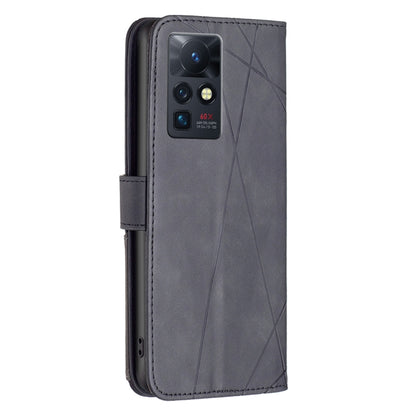 BF05 Magnetic Buckle Rhombus Texture Leather Phone Case, For Infinix Zero X / X Pro
