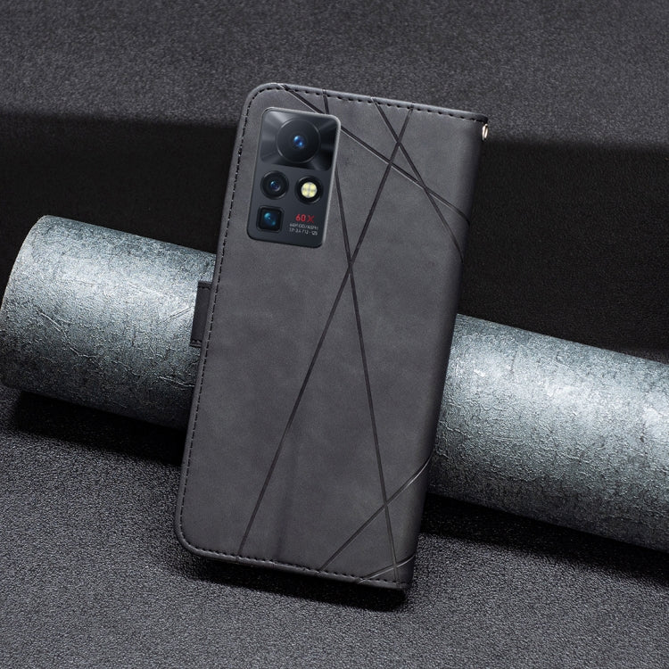 BF05 Magnetic Buckle Rhombus Texture Leather Phone Case, For Infinix Zero X / X Pro