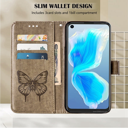 Embossed Butterfly Leather Phone Case, For OPPO A55s 5G Global, For OPPO Find X5, For OPPO Find X5 Pro