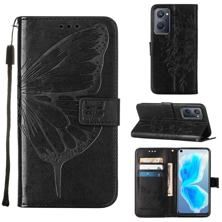 Embossed Butterfly Leather Phone Case, For OPPO Realme 9i, For OPPO Realme GT Neo3, For OPPO Reno5 Pro 5G