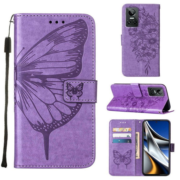 Embossed Butterfly Leather Phone Case, For OPPO Realme 9i, For OPPO Realme GT Neo3, For OPPO Reno5 Pro 5G