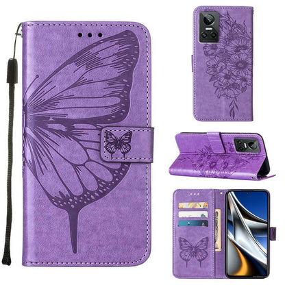 Embossed Butterfly Leather Phone Case, For OPPO Realme 9i, For OPPO Realme GT Neo3, For OPPO Reno5 Pro 5G