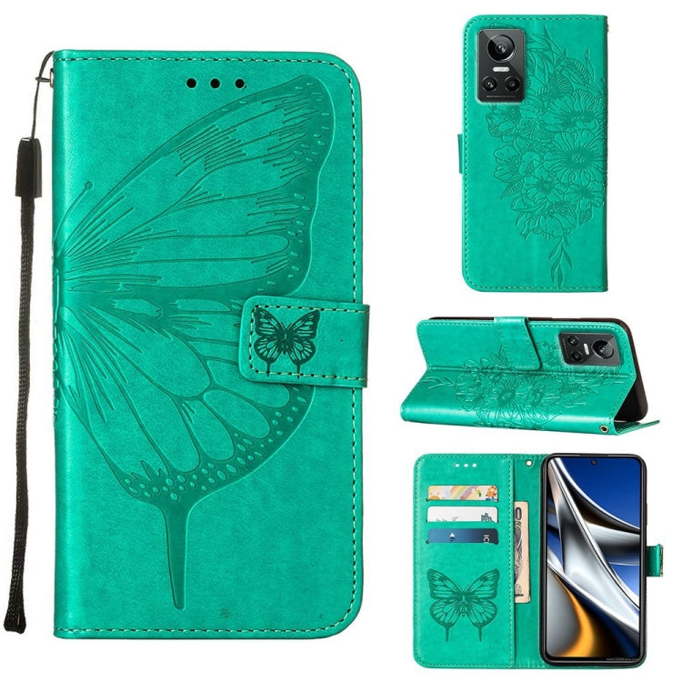 Embossed Butterfly Leather Phone Case, For OPPO Realme 9i, For OPPO Realme GT Neo3, For OPPO Reno5 Pro 5G