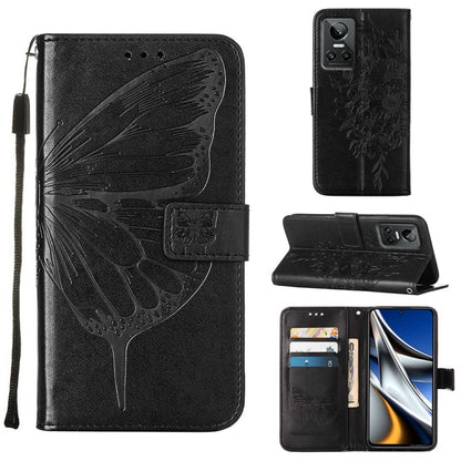 Embossed Butterfly Leather Phone Case, For OPPO Realme 9i, For OPPO Realme GT Neo3, For OPPO Reno5 Pro 5G