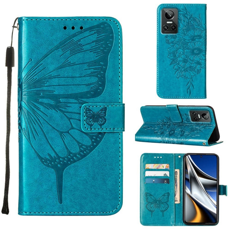 Embossed Butterfly Leather Phone Case, For OPPO Realme 9i, For OPPO Realme GT Neo3, For OPPO Reno5 Pro 5G