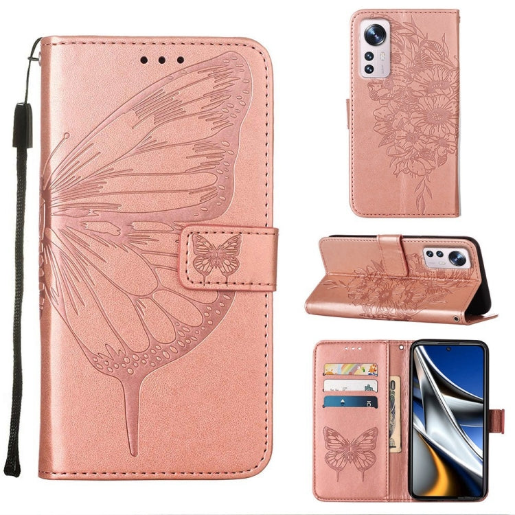 Embossed Butterfly Leather Phone Case, For Xiaomi Redmi 10C Global/10 India, For Xiaomi Redmi K50 / K50 Pro, For Xiaomi 12