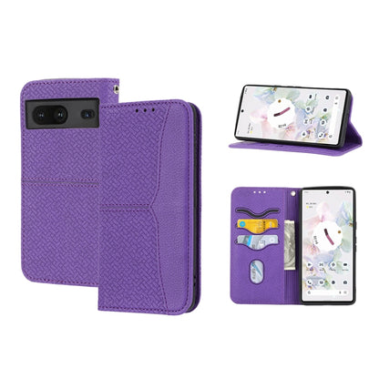 Woven Texture Stitching Magnetic PU Leather Phone Case, For Google Pixel 7, For Nokia G21 / G11, For Google Pixel 7 Pro, For Kyocera Android One S9 / Digno Sanga Edition