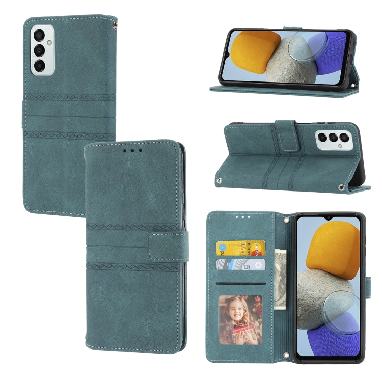 Embossed Striped Magnetic Buckle Horizontal Flip Phone Leather Case, For Samsung Galaxy M23 / F23 5G Japanese Version, For Sony Xperia 10 IV, For Sony Xperia 1 IV, For Xiaomi Redmi 10A