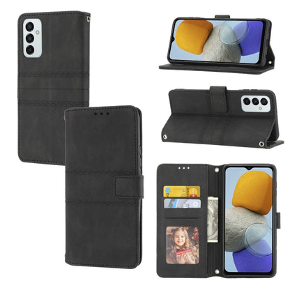 Embossed Striped Magnetic Buckle Horizontal Flip Phone Leather Case, For Samsung Galaxy M23 / F23 5G Japanese Version, For Sony Xperia 10 IV, For Sony Xperia 1 IV, For Xiaomi Redmi 10A