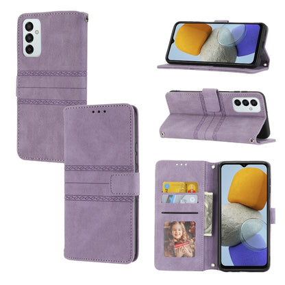 Embossed Striped Magnetic Buckle Horizontal Flip Phone Leather Case, For Samsung Galaxy M23 / F23 5G Japanese Version, For Sony Xperia 10 IV, For Sony Xperia 1 IV, For Xiaomi Redmi 10A