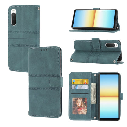 Embossed Striped Magnetic Buckle Horizontal Flip Phone Leather Case, For Samsung Galaxy M23 / F23 5G Japanese Version, For Sony Xperia 10 IV, For Sony Xperia 1 IV, For Xiaomi Redmi 10A