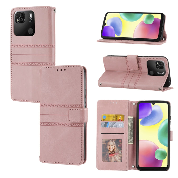 Embossed Striped Magnetic Buckle Horizontal Flip Phone Leather Case, For Samsung Galaxy M23 / F23 5G Japanese Version, For Sony Xperia 10 IV, For Sony Xperia 1 IV, For Xiaomi Redmi 10A