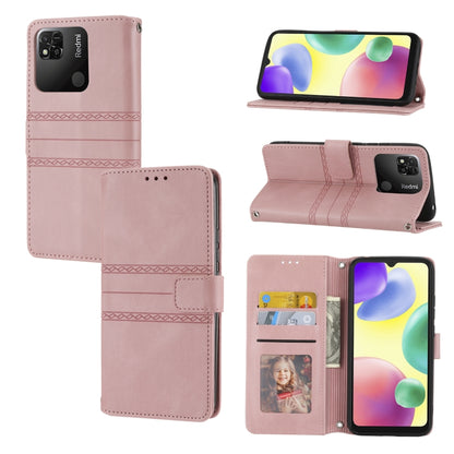 Embossed Striped Magnetic Buckle Horizontal Flip Phone Leather Case, For Samsung Galaxy M23 / F23 5G Japanese Version, For Sony Xperia 10 IV, For Sony Xperia 1 IV, For Xiaomi Redmi 10A