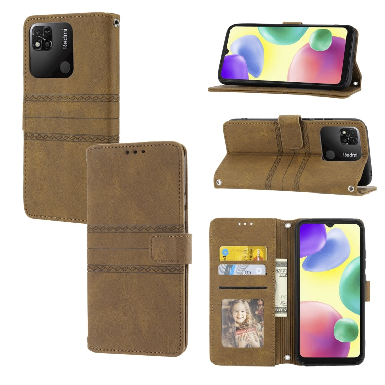 Embossed Striped Magnetic Buckle Horizontal Flip Phone Leather Case, For Samsung Galaxy M23 / F23 5G Japanese Version, For Sony Xperia 10 IV, For Sony Xperia 1 IV, For Xiaomi Redmi 10A