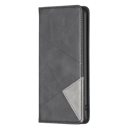 Rhombus Texture Magnetic Leather Phone Case, For Xiaomi Poco M4 Pro, For Xiaomi Poco M4 Pro 5G