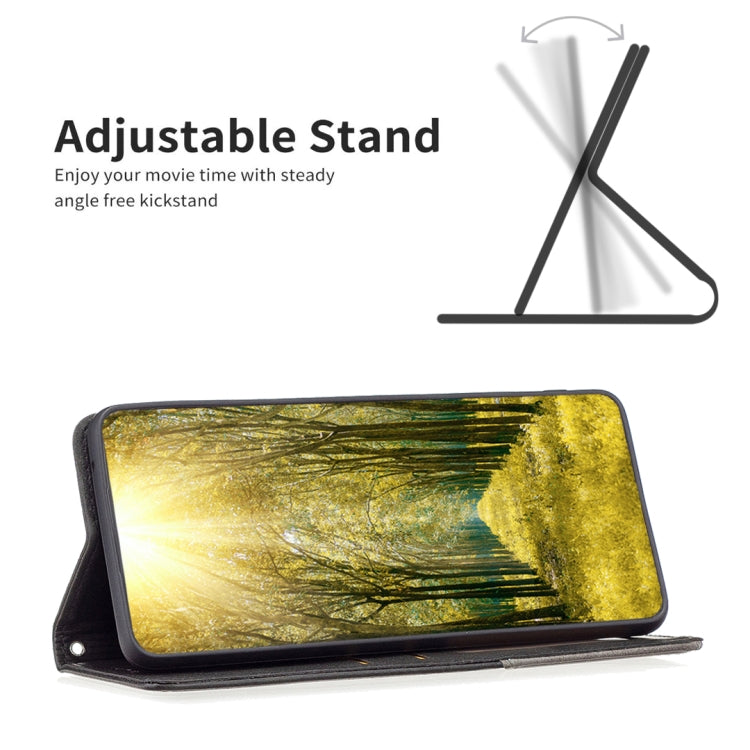 Rhombus Texture Magnetic Leather Phone Case, For Xiaomi Poco M4 Pro, For Xiaomi Poco M4 Pro 5G