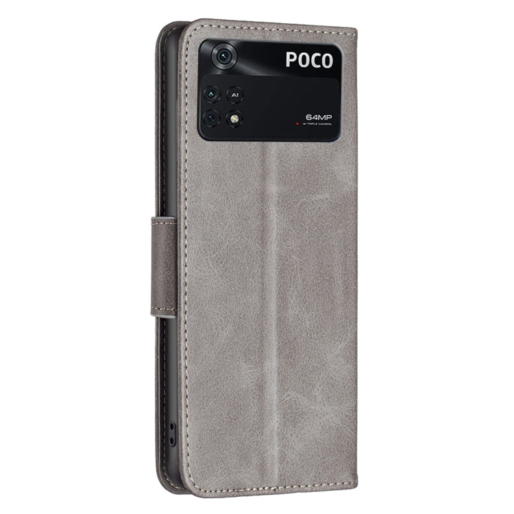 Lambskin Texture Pure Color Flip Leather Phone Case, For Xiaomi Poco M4 Pro, For Xiaomi Poco M4 Pro 5G