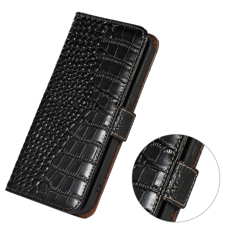 Crocodile Top Layer Cowhide Leather Phone Case, For Nokia X100, For OPPO Reno7 4G Global/F21 Pro 4G, For Xiaomi Redmi 10A / 9C, For Samsung Galaxy F23 5G / M23, For Samsung Galaxy M53 5G, For Samsung Galaxy S21 FE 5G