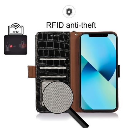 Crocodile Top Layer Cowhide Leather Phone Case, For Nokia X100, For OPPO Reno7 4G Global/F21 Pro 4G, For Xiaomi Redmi 10A / 9C, For Samsung Galaxy F23 5G / M23, For Samsung Galaxy M53 5G, For Samsung Galaxy S21 FE 5G