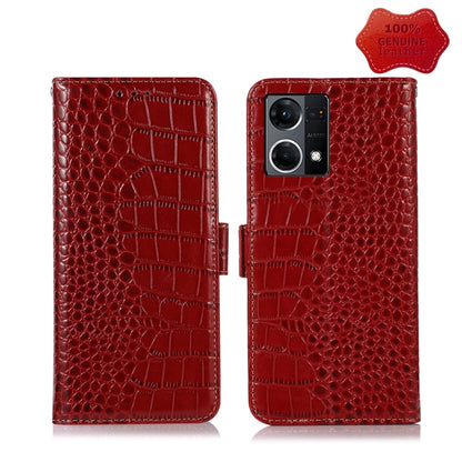 Crocodile Top Layer Cowhide Leather Phone Case, For Nokia X100, For OPPO Reno7 4G Global/F21 Pro 4G, For Xiaomi Redmi 10A / 9C, For Samsung Galaxy F23 5G / M23, For Samsung Galaxy M53 5G, For Samsung Galaxy S21 FE 5G