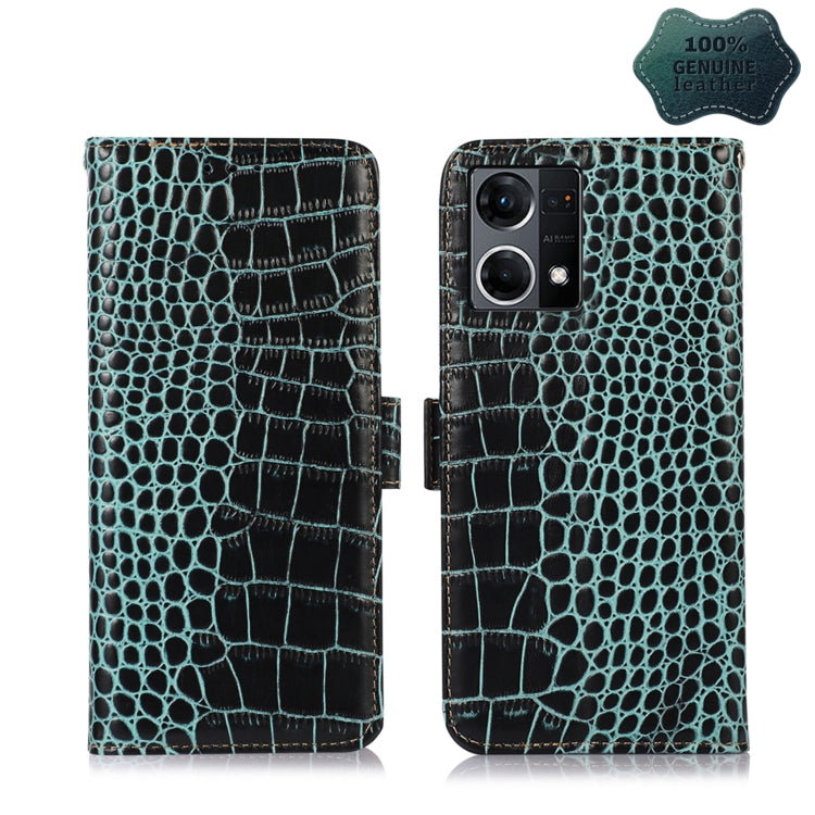 Crocodile Top Layer Cowhide Leather Phone Case, For Nokia X100, For OPPO Reno7 4G Global/F21 Pro 4G, For Xiaomi Redmi 10A / 9C, For Samsung Galaxy F23 5G / M23, For Samsung Galaxy M53 5G, For Samsung Galaxy S21 FE 5G