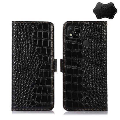 Crocodile Top Layer Cowhide Leather Phone Case, For Nokia X100, For OPPO Reno7 4G Global/F21 Pro 4G, For Xiaomi Redmi 10A / 9C, For Samsung Galaxy F23 5G / M23, For Samsung Galaxy M53 5G, For Samsung Galaxy S21 FE 5G