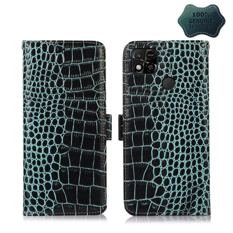 Crocodile Top Layer Cowhide Leather Phone Case, For Nokia X100, For OPPO Reno7 4G Global/F21 Pro 4G, For Xiaomi Redmi 10A / 9C, For Samsung Galaxy F23 5G / M23, For Samsung Galaxy M53 5G, For Samsung Galaxy S21 FE 5G