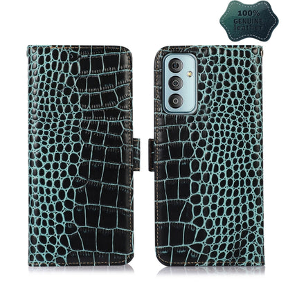 Crocodile Top Layer Cowhide Leather Phone Case, For Nokia X100, For OPPO Reno7 4G Global/F21 Pro 4G, For Xiaomi Redmi 10A / 9C, For Samsung Galaxy F23 5G / M23, For Samsung Galaxy M53 5G, For Samsung Galaxy S21 FE 5G
