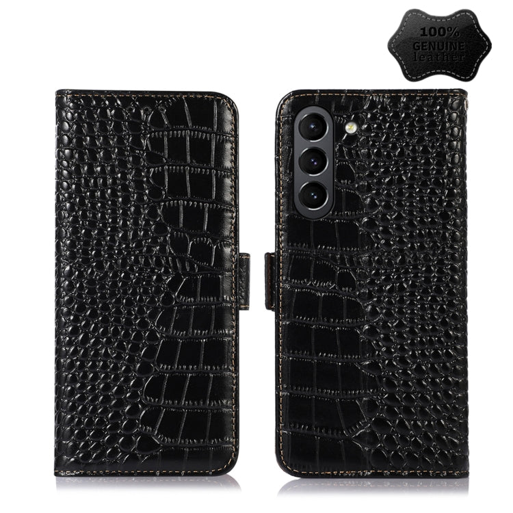 Crocodile Top Layer Cowhide Leather Phone Case, For Nokia X100, For OPPO Reno7 4G Global/F21 Pro 4G, For Xiaomi Redmi 10A / 9C, For Samsung Galaxy F23 5G / M23, For Samsung Galaxy M53 5G, For Samsung Galaxy S21 FE 5G