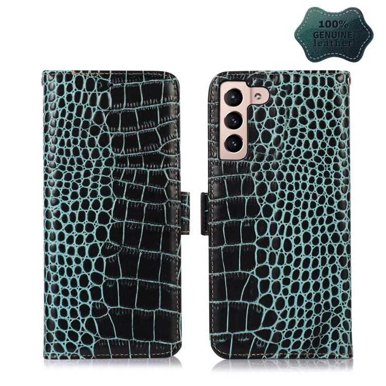 Crocodile Top Layer Cowhide Leather Phone Case, For Xiaomi 12 Pro, For Samsung Galaxy S22+ 5G, For Samsung Galaxy S22 Ultra 5G, For Samsung Galaxy S22 5G