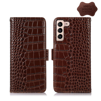 Crocodile Top Layer Cowhide Leather Phone Case, For Xiaomi 12 Pro, For Samsung Galaxy S22+ 5G, For Samsung Galaxy S22 Ultra 5G, For Samsung Galaxy S22 5G