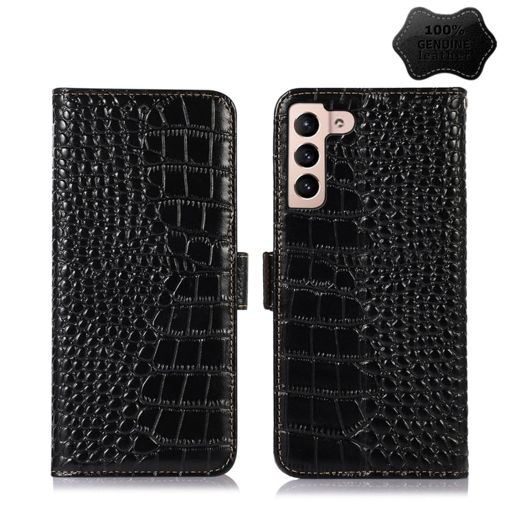 Crocodile Top Layer Cowhide Leather Phone Case, For Xiaomi 12 Pro, For Samsung Galaxy S22+ 5G, For Samsung Galaxy S22 Ultra 5G, For Samsung Galaxy S22 5G