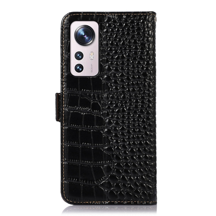 Crocodile Top Layer Cowhide Leather Phone Case, For Xiaomi 12 Pro, For Samsung Galaxy S22+ 5G, For Samsung Galaxy S22 Ultra 5G, For Samsung Galaxy S22 5G
