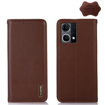 KHAZNEH Nappa Top Layer Cowhide Leather Phone Case, For Nokia X100, For OPPO Reno7 4G Global/F21 Pro 4G, For Xiaomi Redmi 10A / 9C, For Samsung Galaxy F23 5G / M23, For Samsung Galaxy M53 5G, For Samsung Galaxy S21 FE 5G