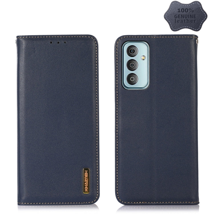 KHAZNEH Nappa Top Layer Cowhide Leather Phone Case, For Nokia X100, For OPPO Reno7 4G Global/F21 Pro 4G, For Xiaomi Redmi 10A / 9C, For Samsung Galaxy F23 5G / M23, For Samsung Galaxy M53 5G, For Samsung Galaxy S21 FE 5G