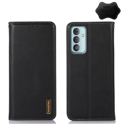KHAZNEH Nappa Top Layer Cowhide Leather Phone Case, For Nokia X100, For OPPO Reno7 4G Global/F21 Pro 4G, For Xiaomi Redmi 10A / 9C, For Samsung Galaxy F23 5G / M23, For Samsung Galaxy M53 5G, For Samsung Galaxy S21 FE 5G