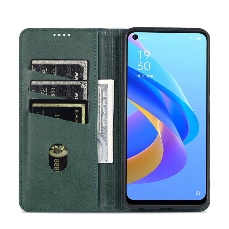 AZNS Magnetic Calf Texture Flip Leather Phone Case, For OPPO K10 / A96 4G / Realme 9i, For Xiaomi Redmi 10C / 10 India, For Honor X8 / X30i