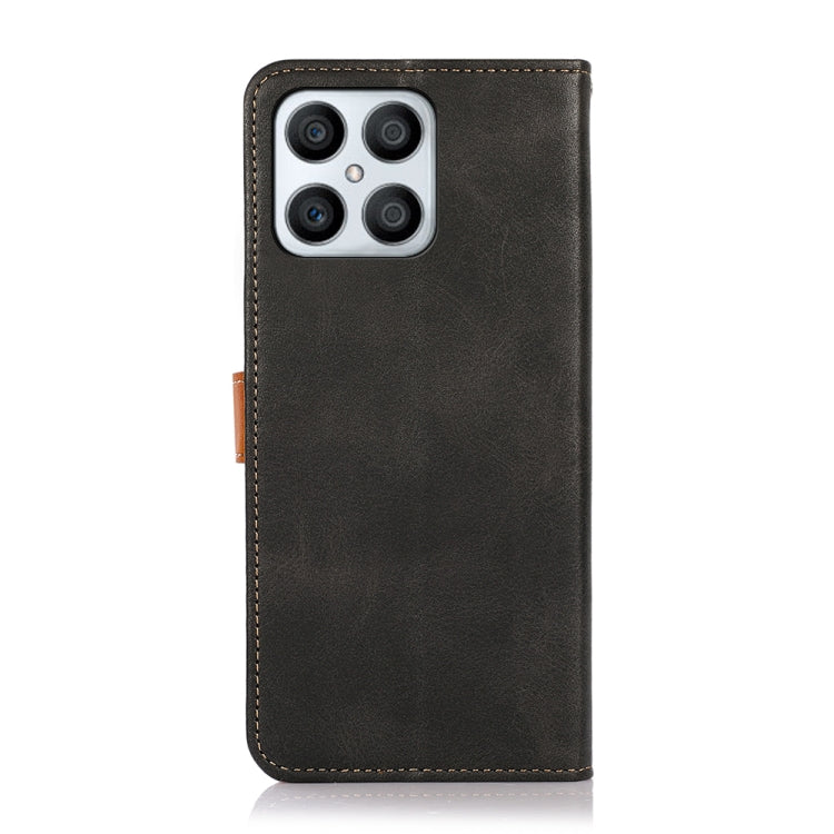 KHAZNEH Dual-color Cowhide Texture Flip Leather Phone Case, For Honor X8 / 30i / Play6T Pro