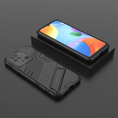 Punk Armor PC + TPU Phone Case with Holder, For Xiaomi Redmi 10C 4G
