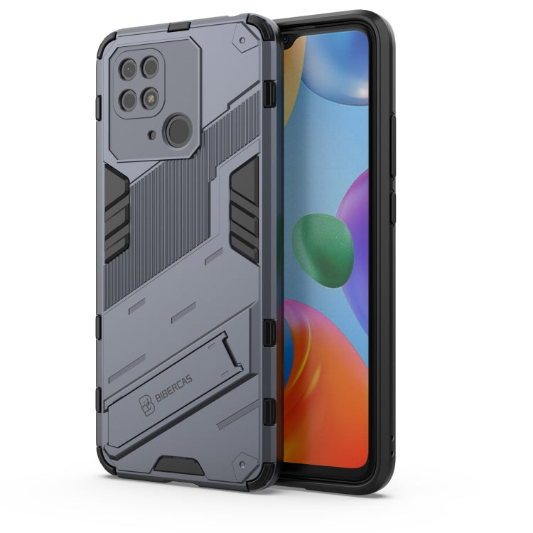 Punk Armor PC + TPU Phone Case with Holder, For Xiaomi Redmi 10C 4G