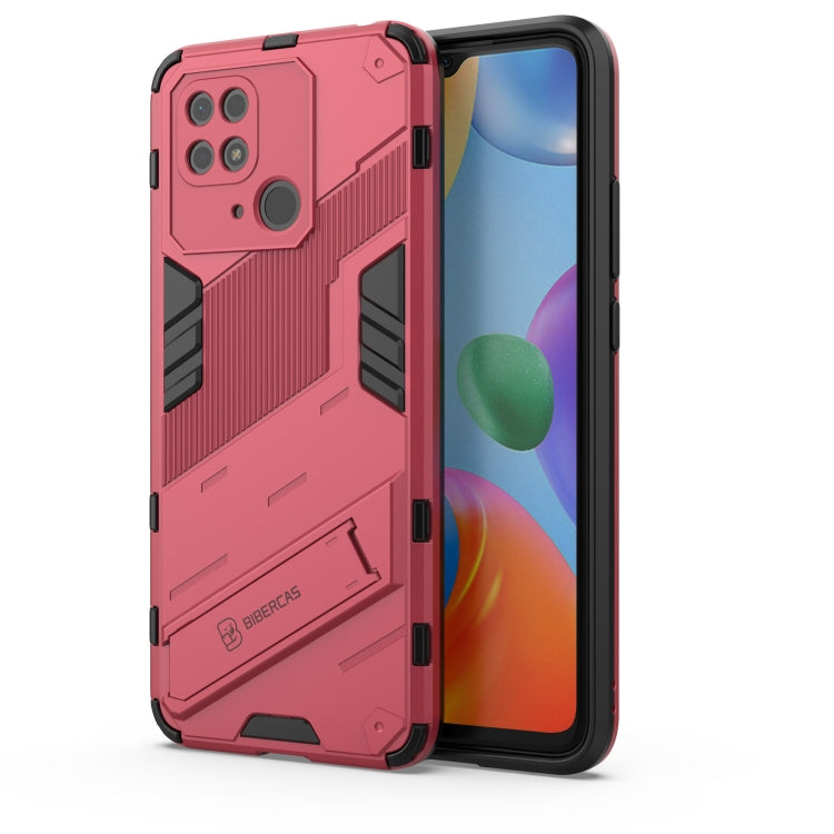 Punk Armor PC + TPU Phone Case with Holder, For Xiaomi Redmi 10C 4G