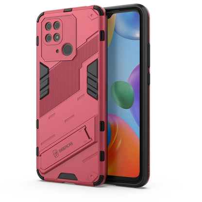 Punk Armor PC + TPU Phone Case with Holder, For Xiaomi Redmi 10C 4G