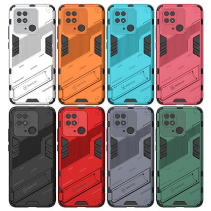 Punk Armor PC + TPU Phone Case with Holder, For Xiaomi Redmi 10C 4G