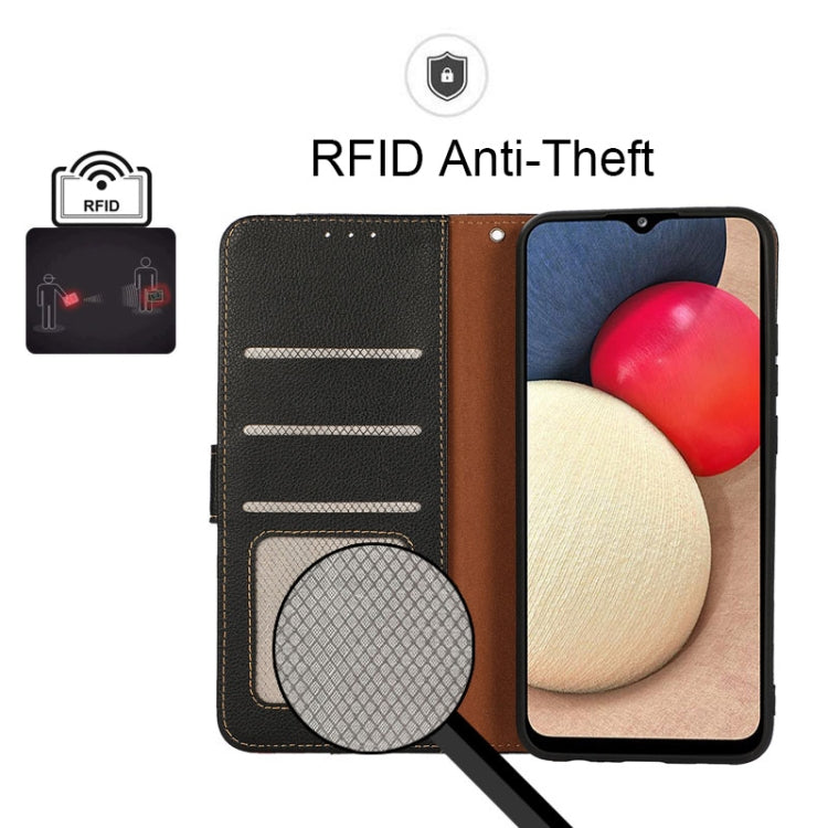 KHAZNEH Litchi Texture Leather RFID Phone Case, For OPPO A16 / A54s / A16s, For OPPO F19 / A74 4G, For OPPO Reno5 Pro+, For OPPO Reno7 4G Foreign, For OPPO Reno7 5G Foreign / Find X5 Lite, For OPPO Realme 8