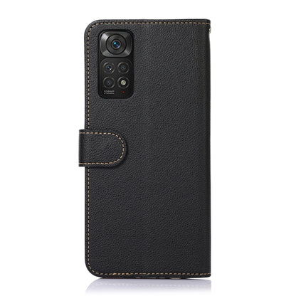 KHAZNEH Litchi Texture Leather RFID Phone Case, For Xiaomi Redmi Note 11S, For Xiaomi Redmi Note 10 4G / 10S, For Xiaomi Mi 11 Lite, For Xiaomi Mi 11T / 11T Pro, For Xiaomi 12 Pro, For Xiaomi 12