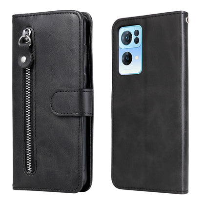 Fashion Calf Texture Zipper Horizontal Flip Leather Case, For OPPO Realme C31, For OPPO Reno7 Pro 5G China & Global