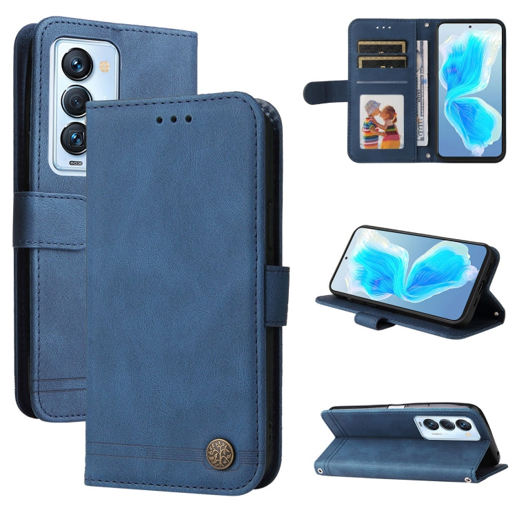 Skin Feel Life Tree Metal Button Leather Phone Case, For Tecno Camon 18 Premier, For Tecno Camon 18 / 18 Pro, For Infinix Hot 11s, For Infinix Hot 11s NFC