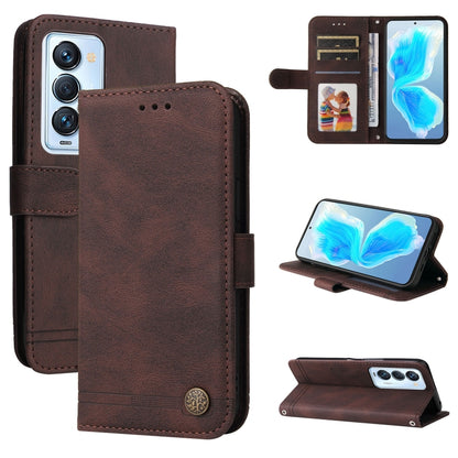 Skin Feel Life Tree Metal Button Leather Phone Case, For Tecno Camon 18 Premier, For Tecno Camon 18 / 18 Pro, For Infinix Hot 11s, For Infinix Hot 11s NFC