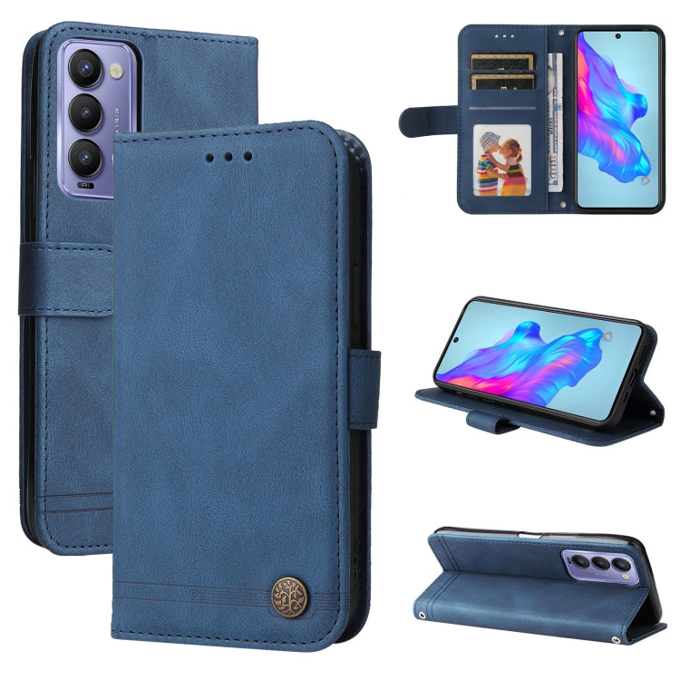 Skin Feel Life Tree Metal Button Leather Phone Case, For Tecno Camon 18 Premier, For Tecno Camon 18 / 18 Pro, For Infinix Hot 11s, For Infinix Hot 11s NFC