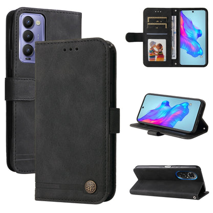 Skin Feel Life Tree Metal Button Leather Phone Case, For Tecno Camon 18 Premier, For Tecno Camon 18 / 18 Pro, For Infinix Hot 11s, For Infinix Hot 11s NFC